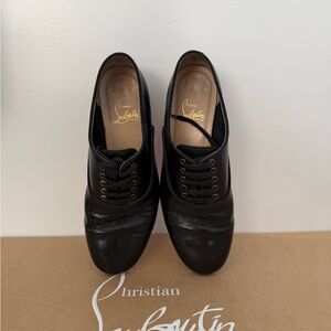 Christian Louboutin Black Oxford Shoes